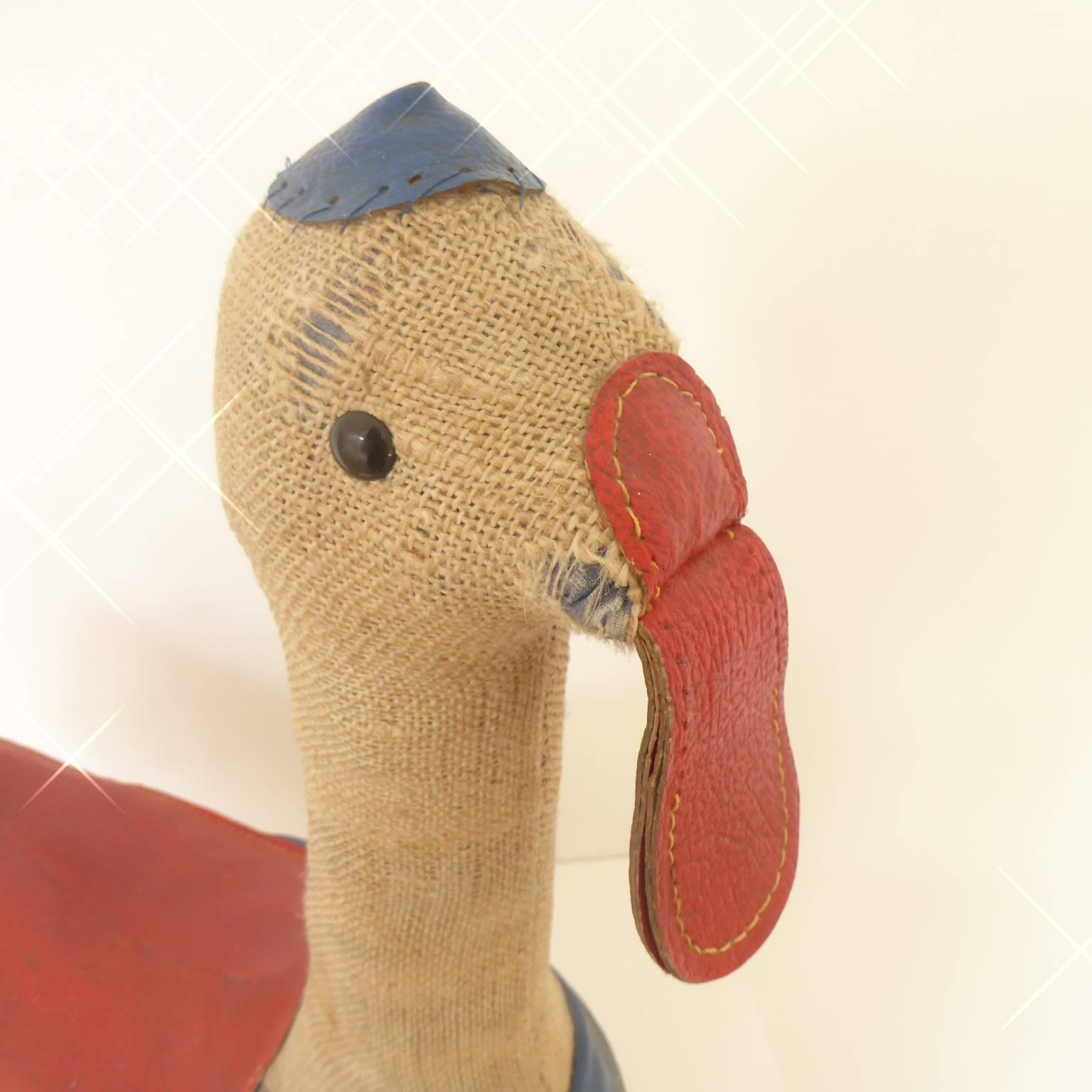 Mid-Century Modern Vintage Therapeutic Toy Rocking Duck by Renate Müller