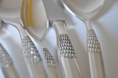 Set for 8 Pers Including Serving Cutlery "Cheri" By Henning Seidelin for Frigast