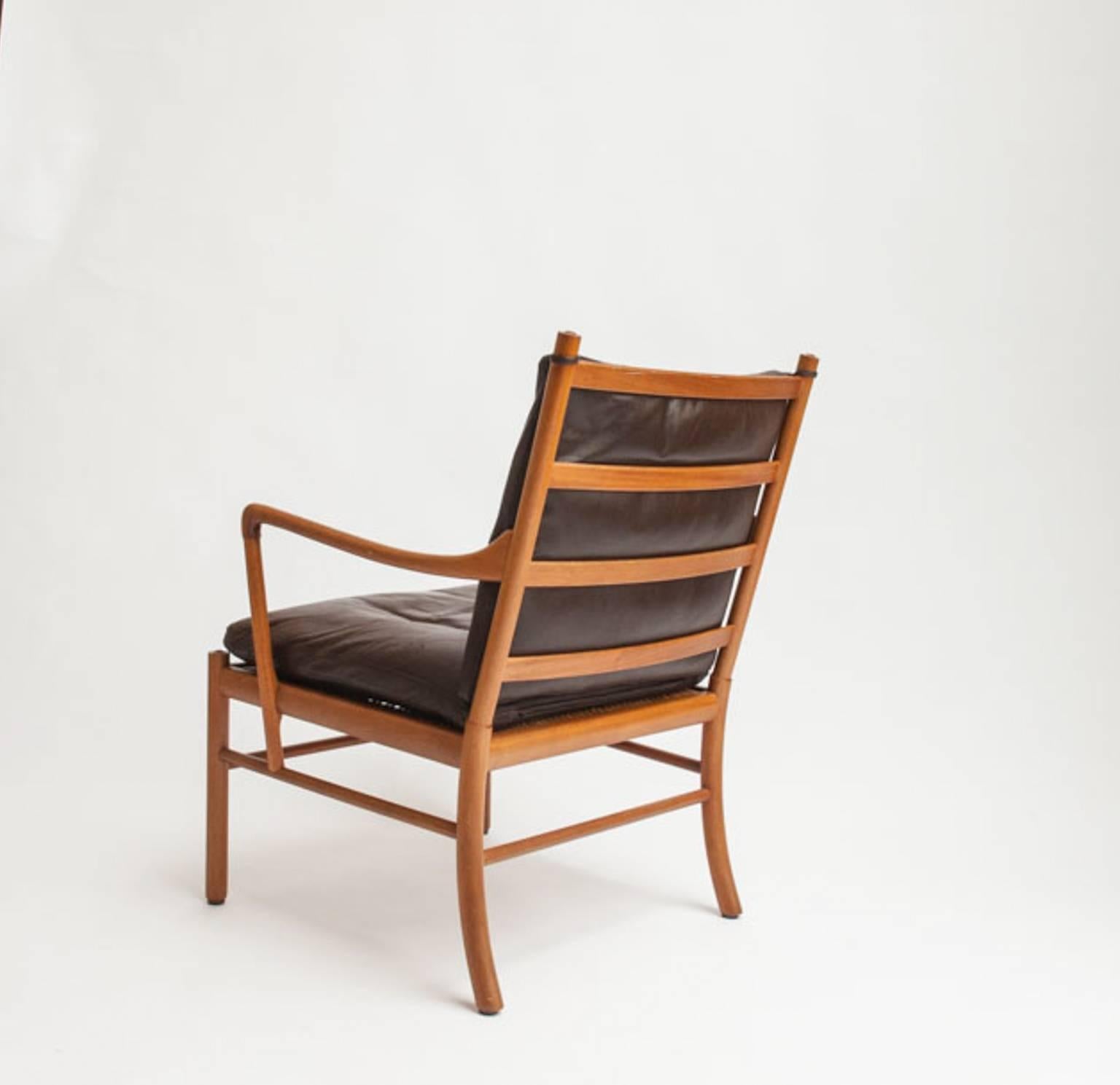 Scandinavian Modern Colonial Chair by Ole Wanscher