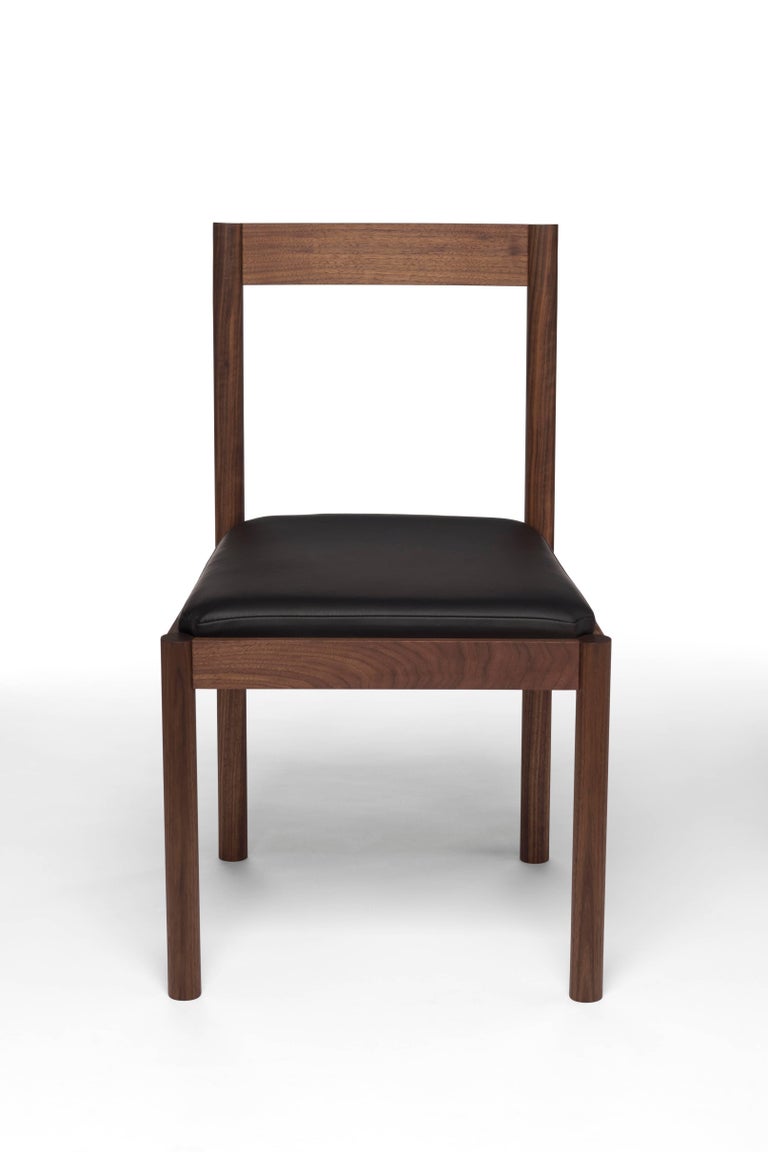 Feast dining chair is a comfortable chair. It represents my design philosophy- high-end quality, minimal, timeless, and contemporary. It is intended for the Feast dining table, but the simplicity makes it could fit other beautiful dining tables very