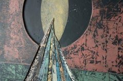 Day on the Prairies, Double Sided Concrete Wall Sculpture, 2014