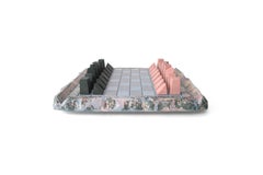 Caissa Concrete Chess Board with Oracle Pattern