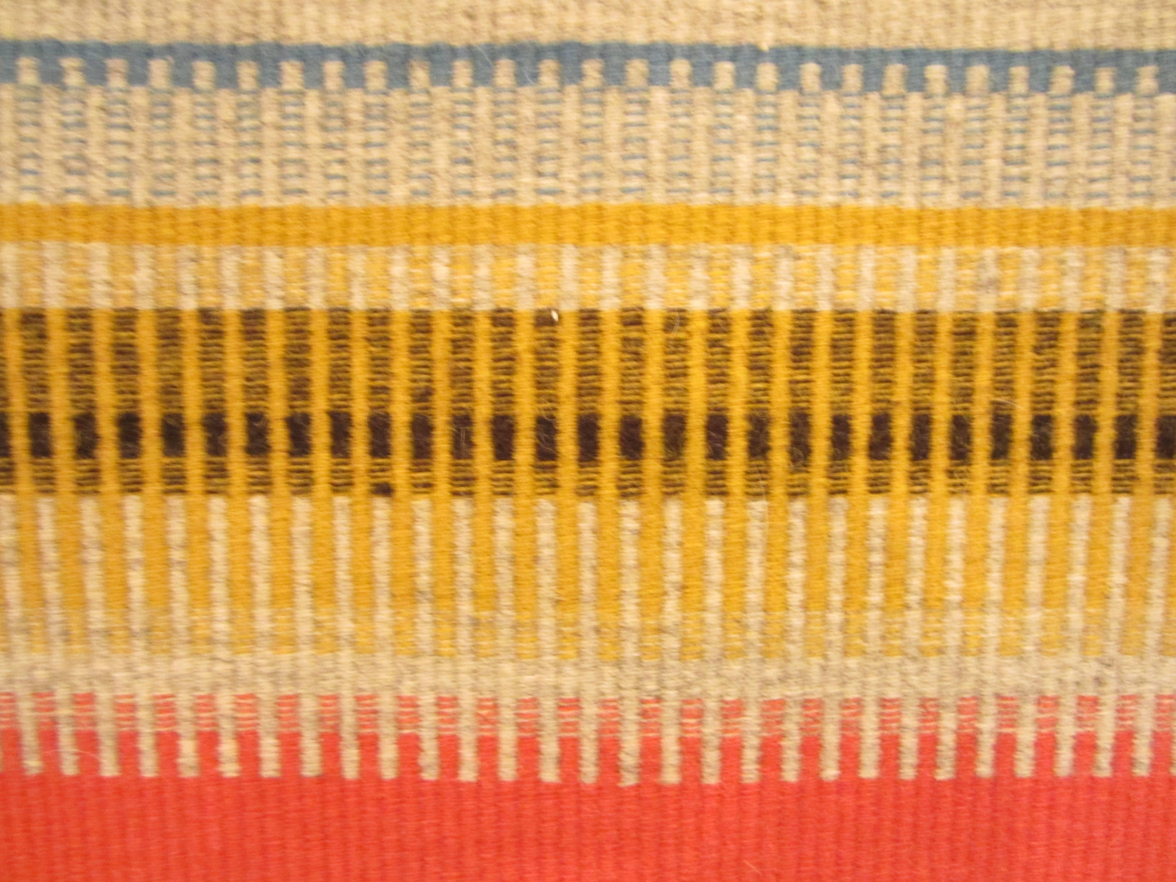 Wool Striped Flat-Weave 