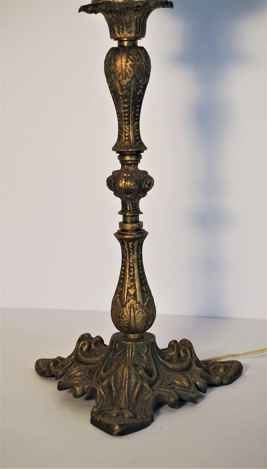 candelabra table lamp with shade