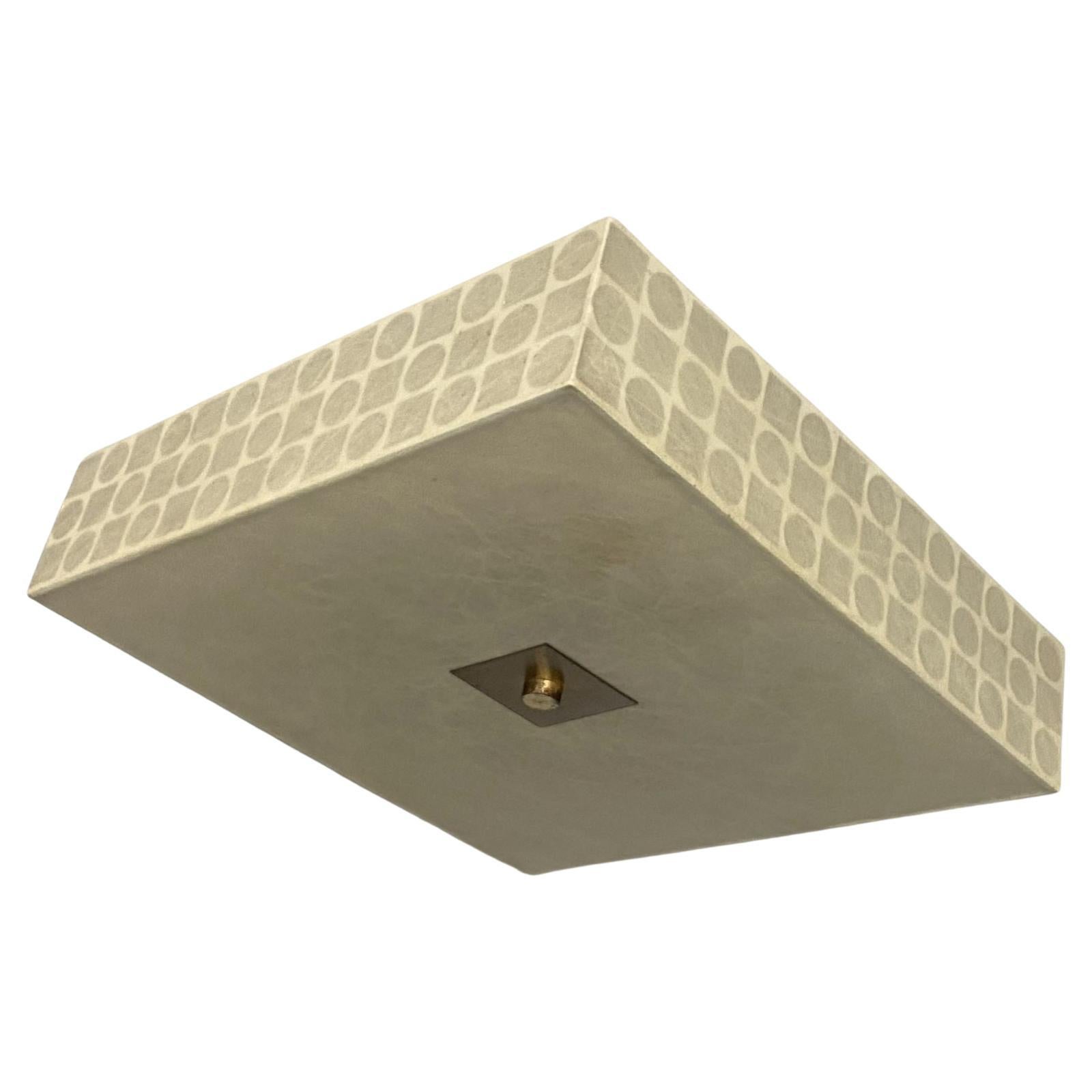 Large Cocoon Flush Mount Goldkant Ceiling Light Castiglioni, Flos Style, 1960s