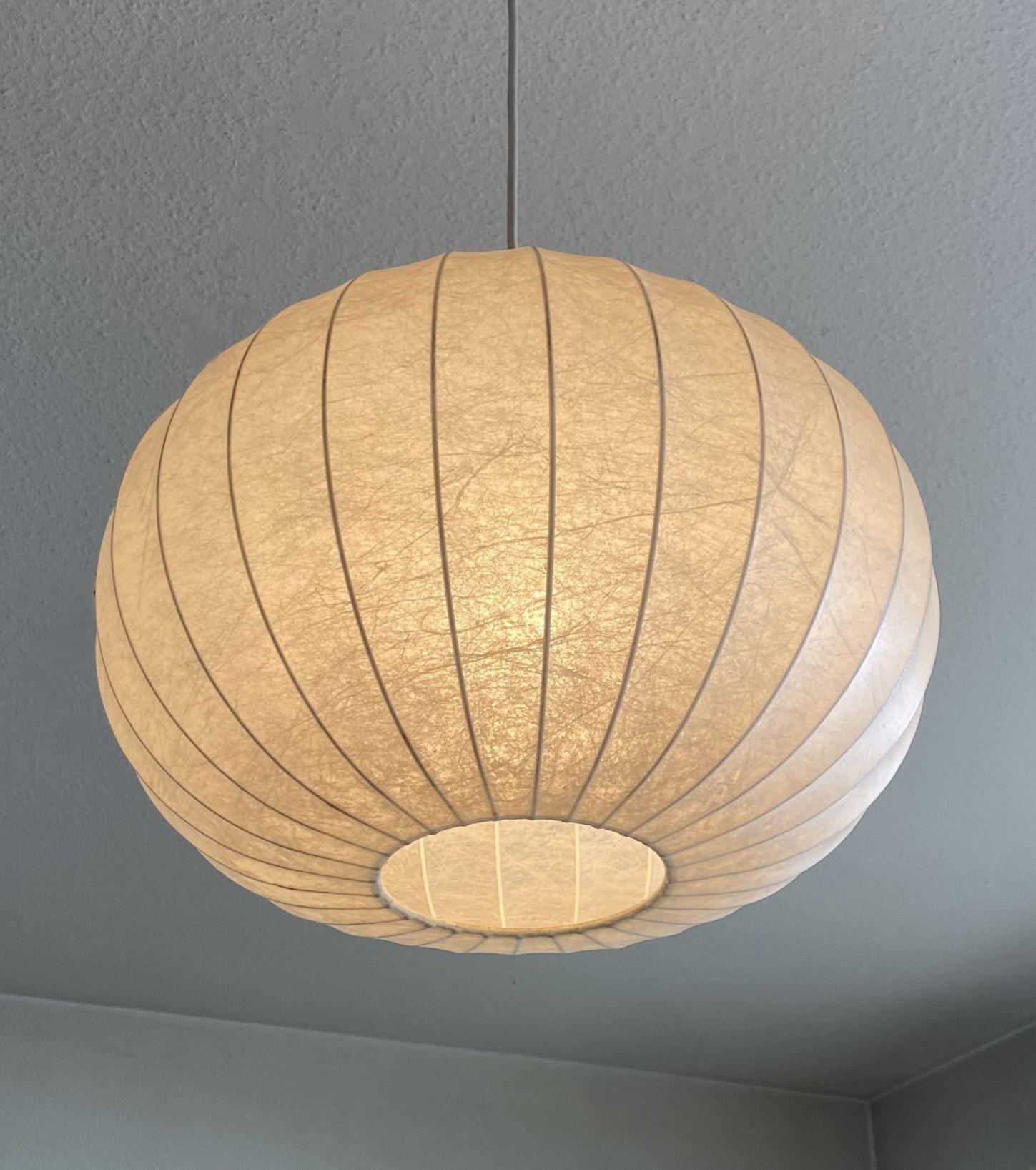Cocoon Midcentry Pendant Lamp by Friedel Wauer for Goldkant, Gemany, 1960s For Sale 2