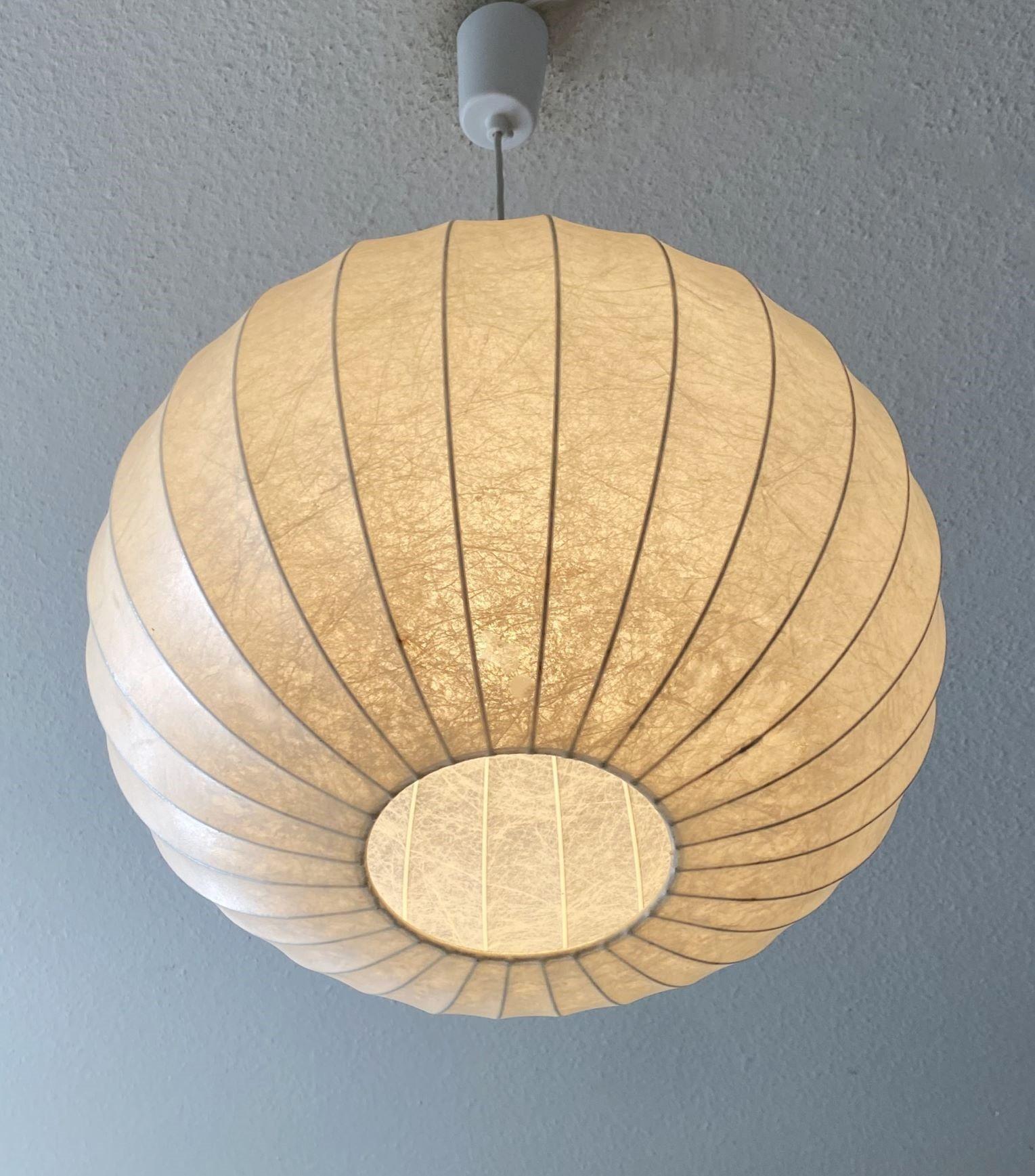 Cocoon Midcentry Pendant Lamp by Friedel Wauer for Goldkant, Gemany, 1960s For Sale 3
