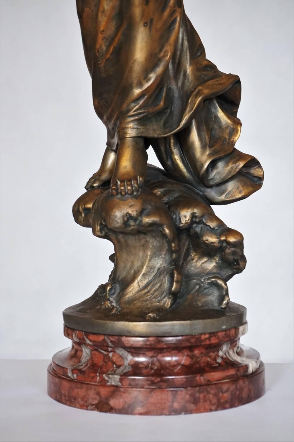 French Bronze Sculpture, Signed Bouret In Good Condition In Frankfurt am Main, DE