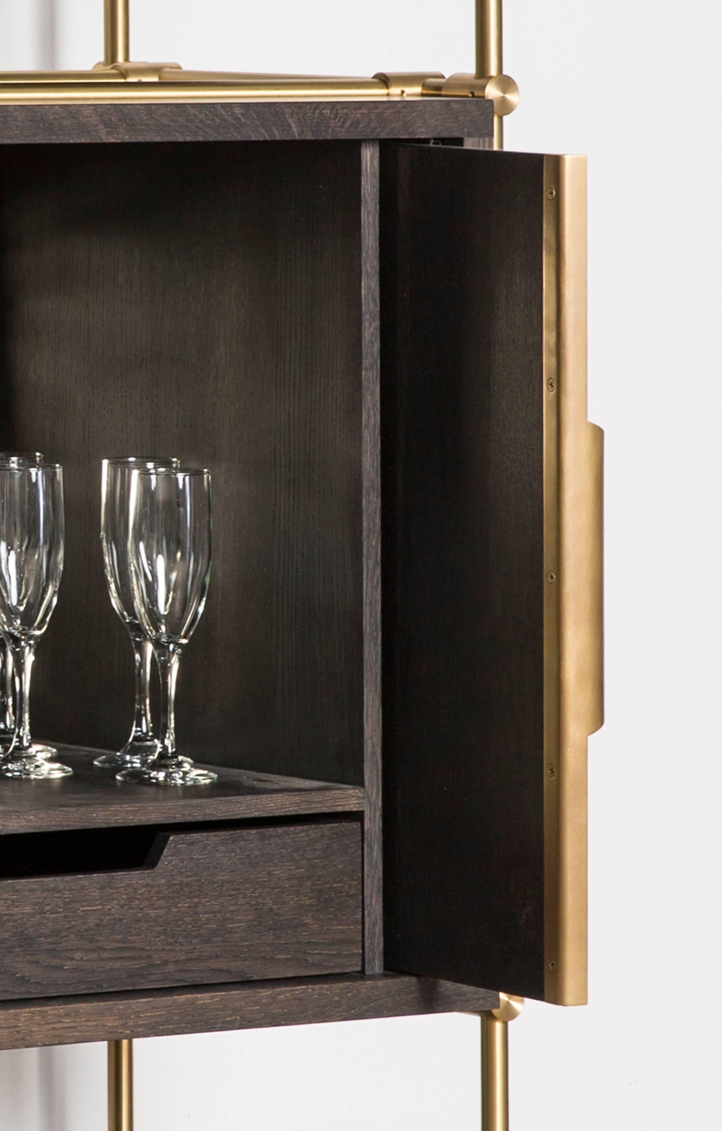 Moderne Amuneal's Collector's Wine Unit with Bar Cabinet en vente