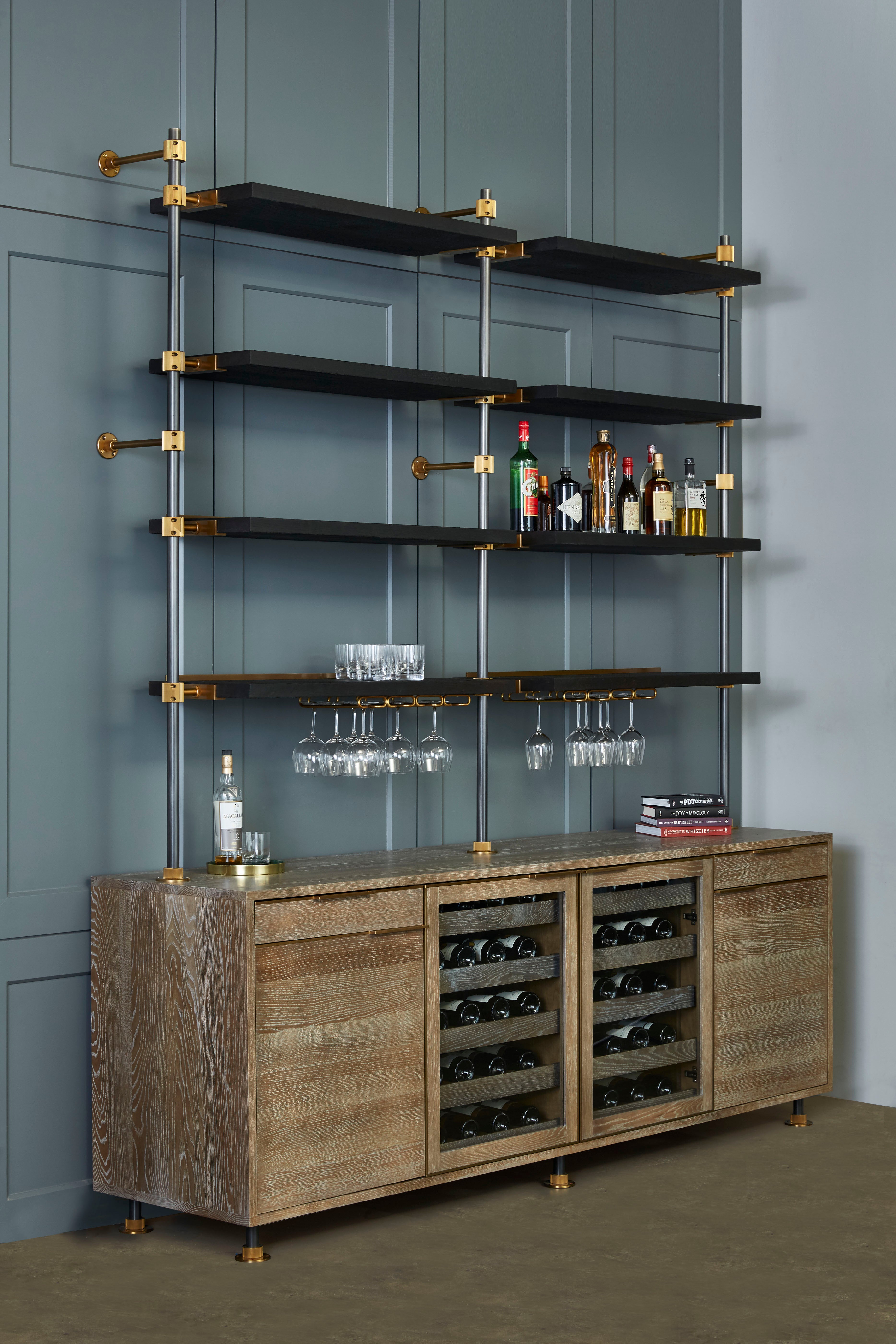 Amuneal S Loft 3 Post Back Bar Unit For Sale At 1stdibs