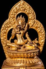 19th Century Nepalese Gilt Metal Figurine of Chakrasamvara and Vajrayogini