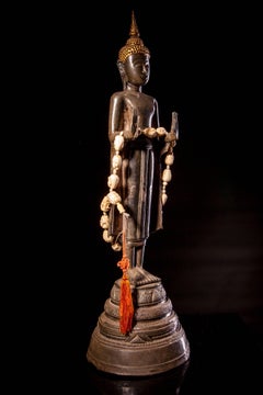 17th Century Thai Silver Standing Buddha