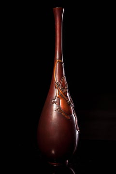 Meiji Bronze Vase