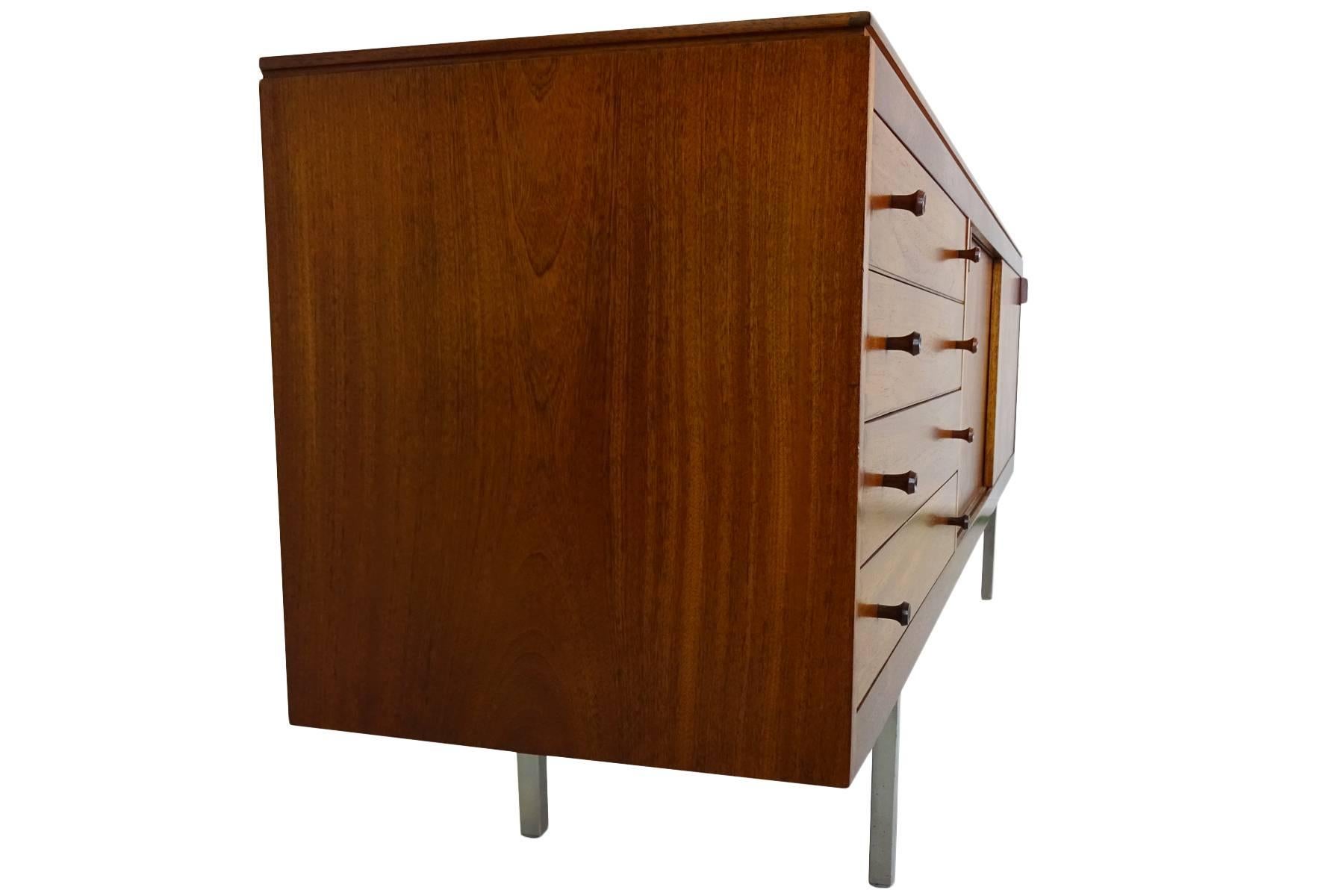 English Unique Mid-Century, 1960s Robert Heritage Sideboard or Credenza For Sale