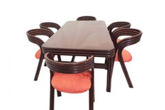 Very Unusual 1970s Dining Set by Jan des Bouvrie for Rohé Holland