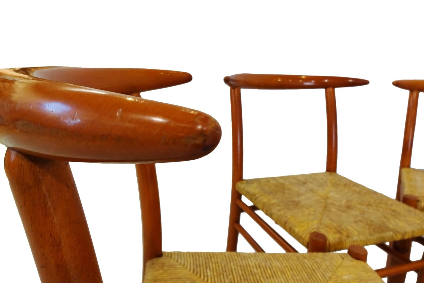 Italian Rare and Unusual Set of Philippe Starck Aleph Tessa Nature Chairs for Driade For Sale