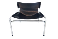 Walter Antonis ‘t Spectrum Mid-Century Modern Leather Sling Lounge Easy Chair