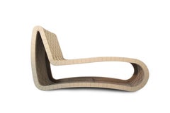 Unusual Sculptural Mid-Century Modern Scandinavian Chaise Longue