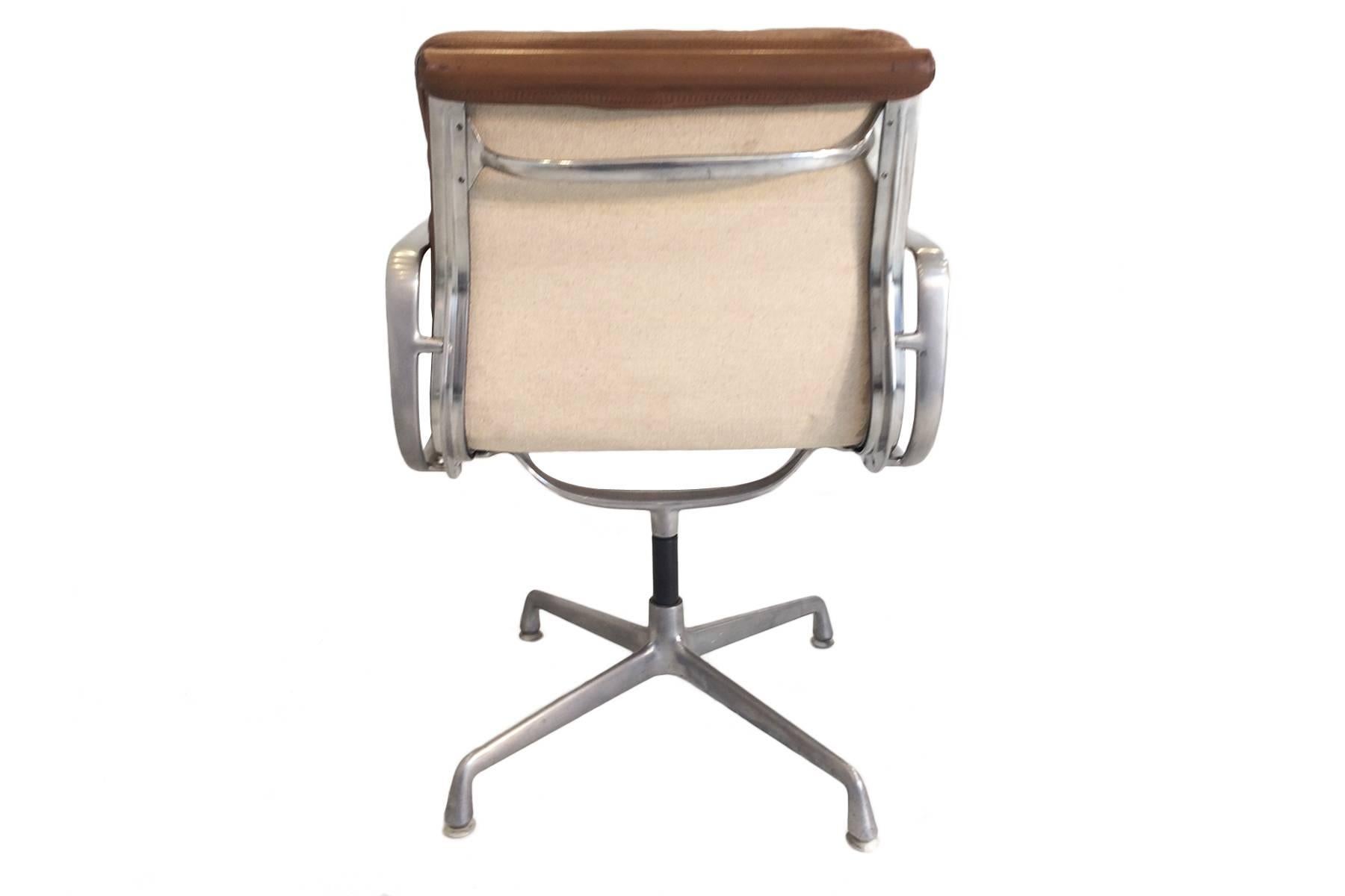 Mid-Century Modern Beautifully Worn and Distressed Herman Miller 1 Eames Soft Pad Chair
