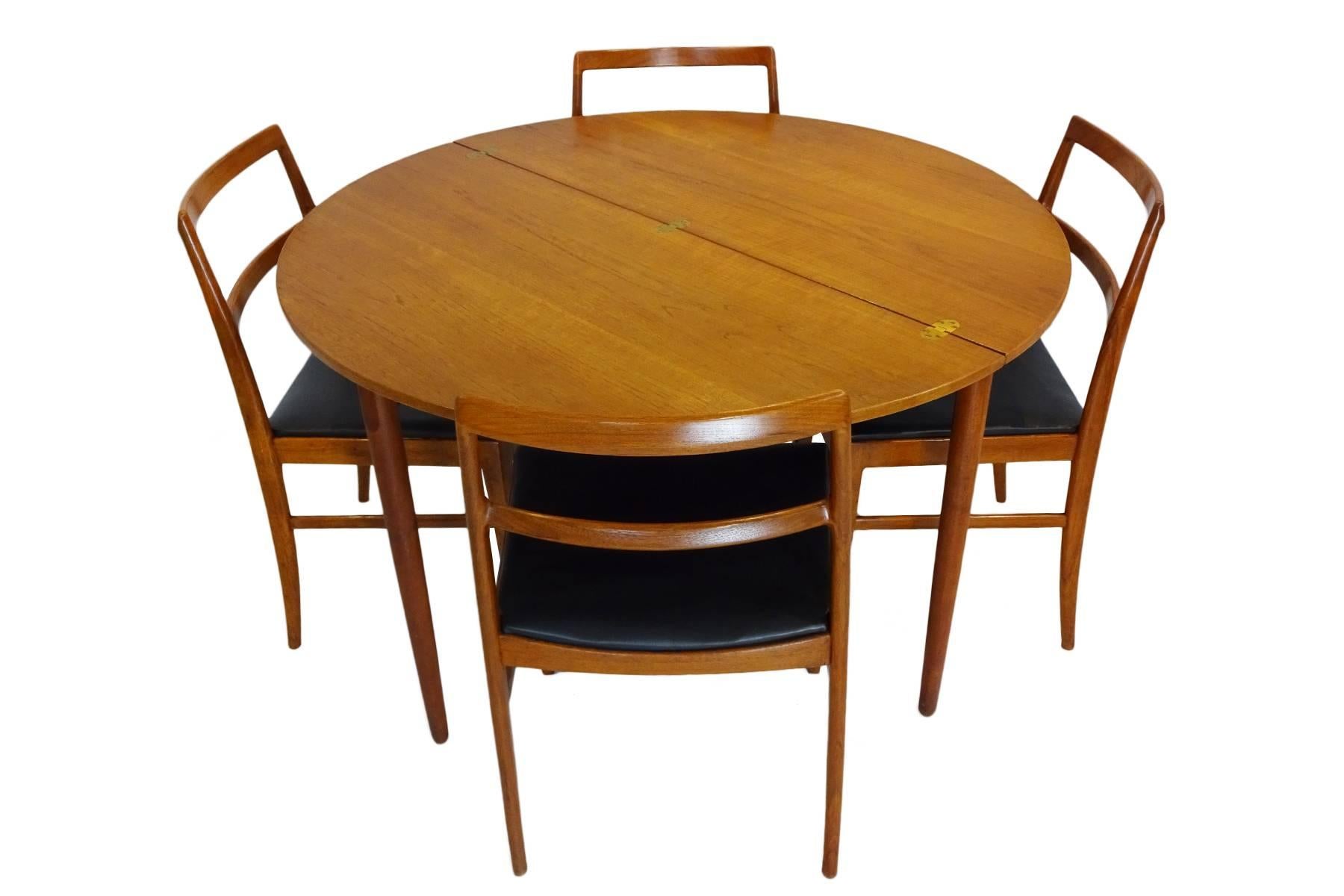 Danish Midcentury Arne Vodder Model 430 Teak Dining Chairs for Sibast For Sale 1