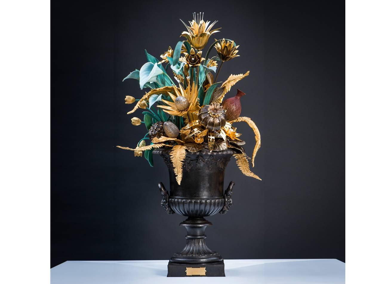 Flora Fantastica Sculpture, Design Chrystiane Charles, Made by Charles Paris In Excellent Condition For Sale In Saint-denis, FR