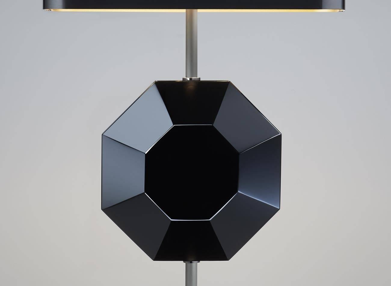 Octagonal Table Lamp, Prototype, Made in France by Charles Paris In Excellent Condition For Sale In Saint-denis, FR