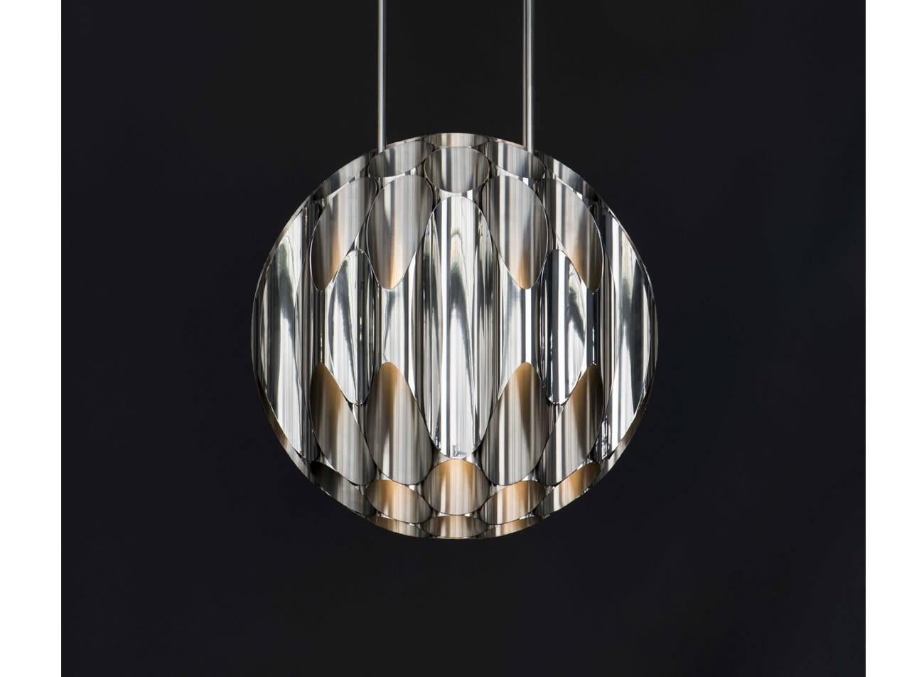 Apollonius chandelier
Designed by Emmanuel Bossuet
Made of stainless steel
Height: Custom
Dia. 73cm.