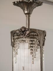 Jugendstil-Kronleuchter, Hector Guimard, Bronze, Neuauflage