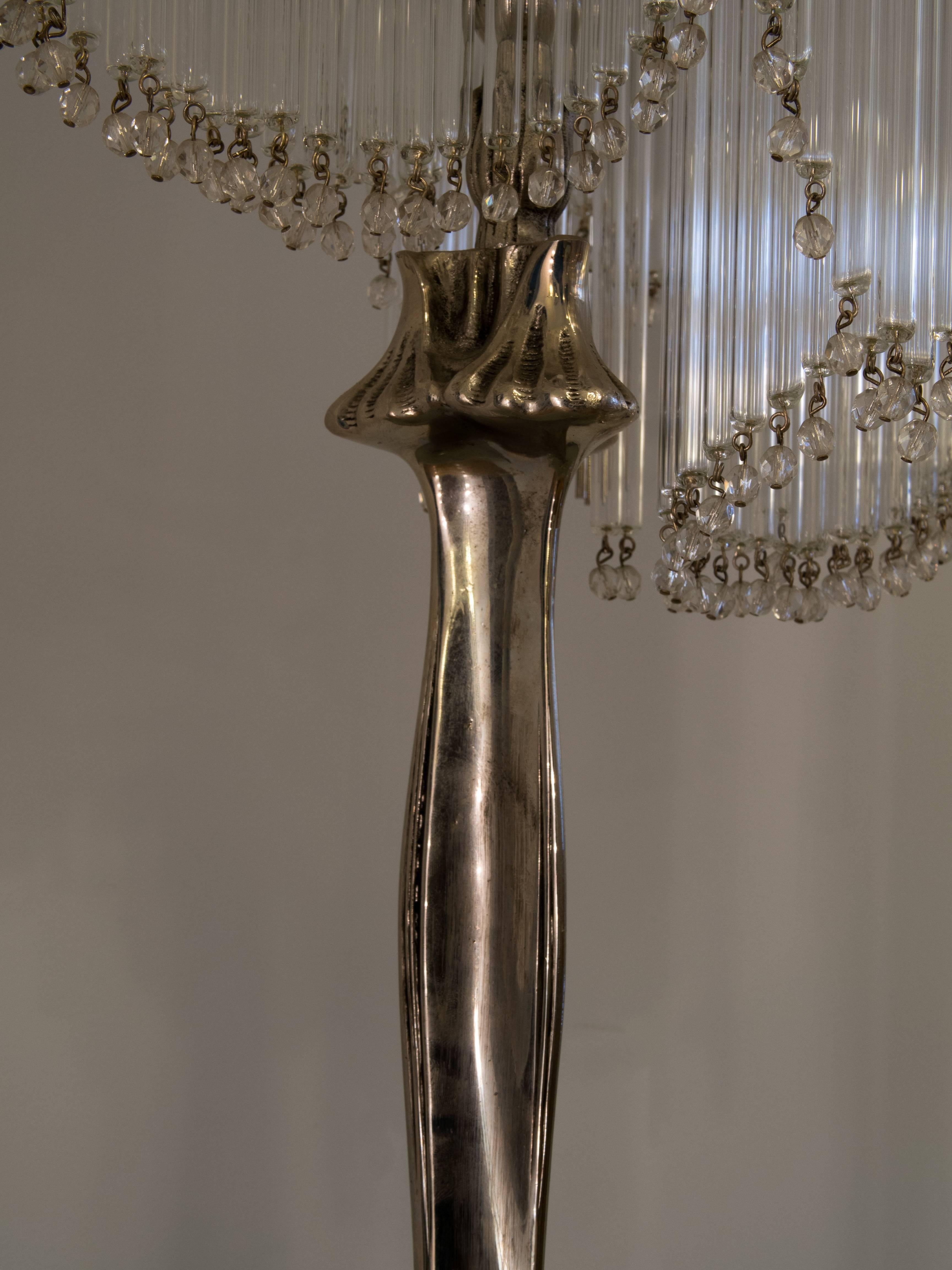 French Art Nouveau Lamp with Majorelle Foot