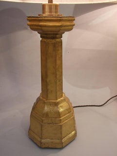 ARTS AND CRAFTS Giltwood Lamps
