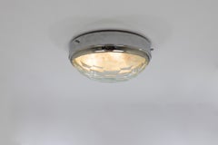 Lámpara de techo con cristal facetado, diseñada por Pia Guidetti Crippa para Lumi, década de los 60