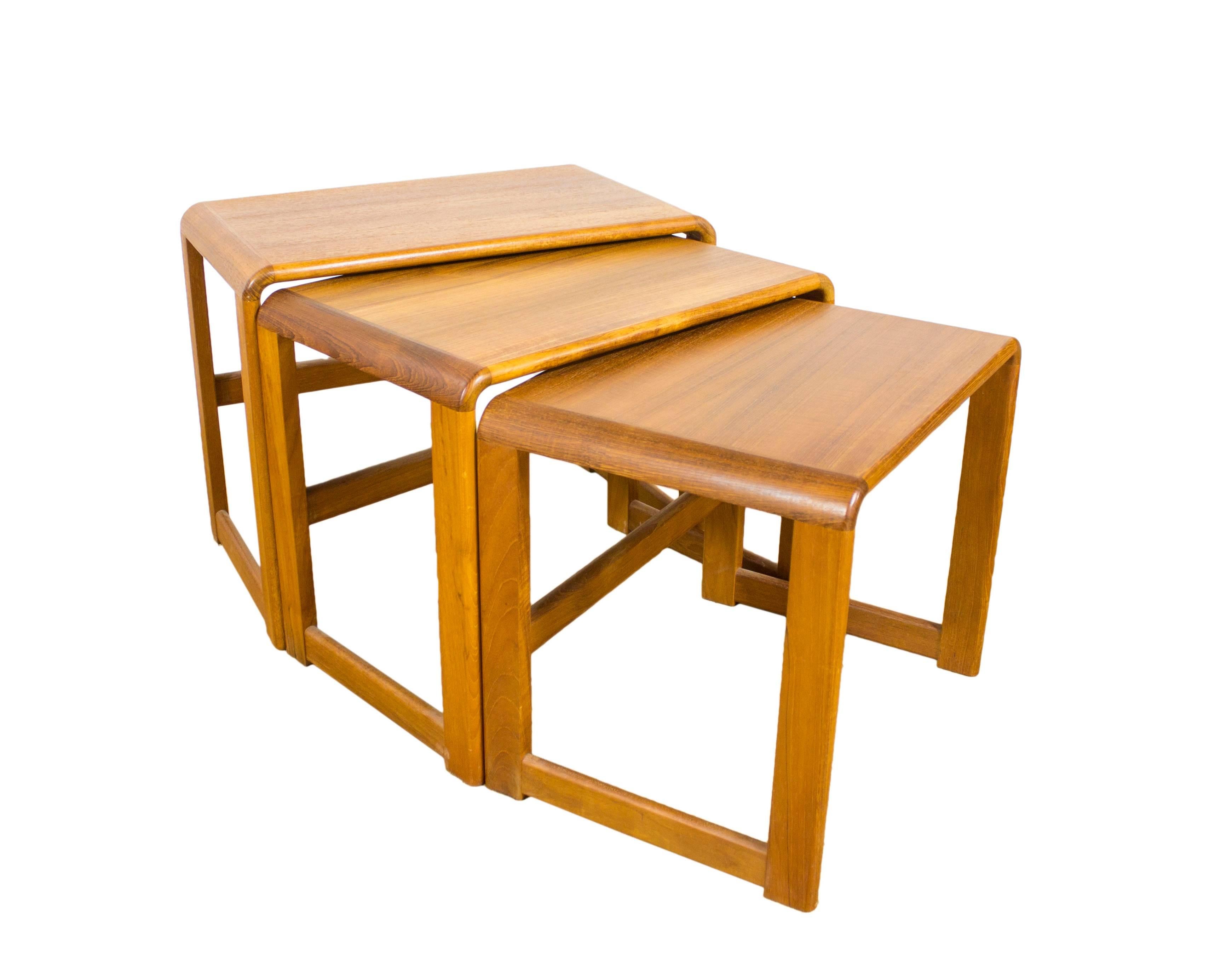 Mid-Century Modern Beithcraft Teak Nested Tables Coffee Tables Eames G Plan Era Retro