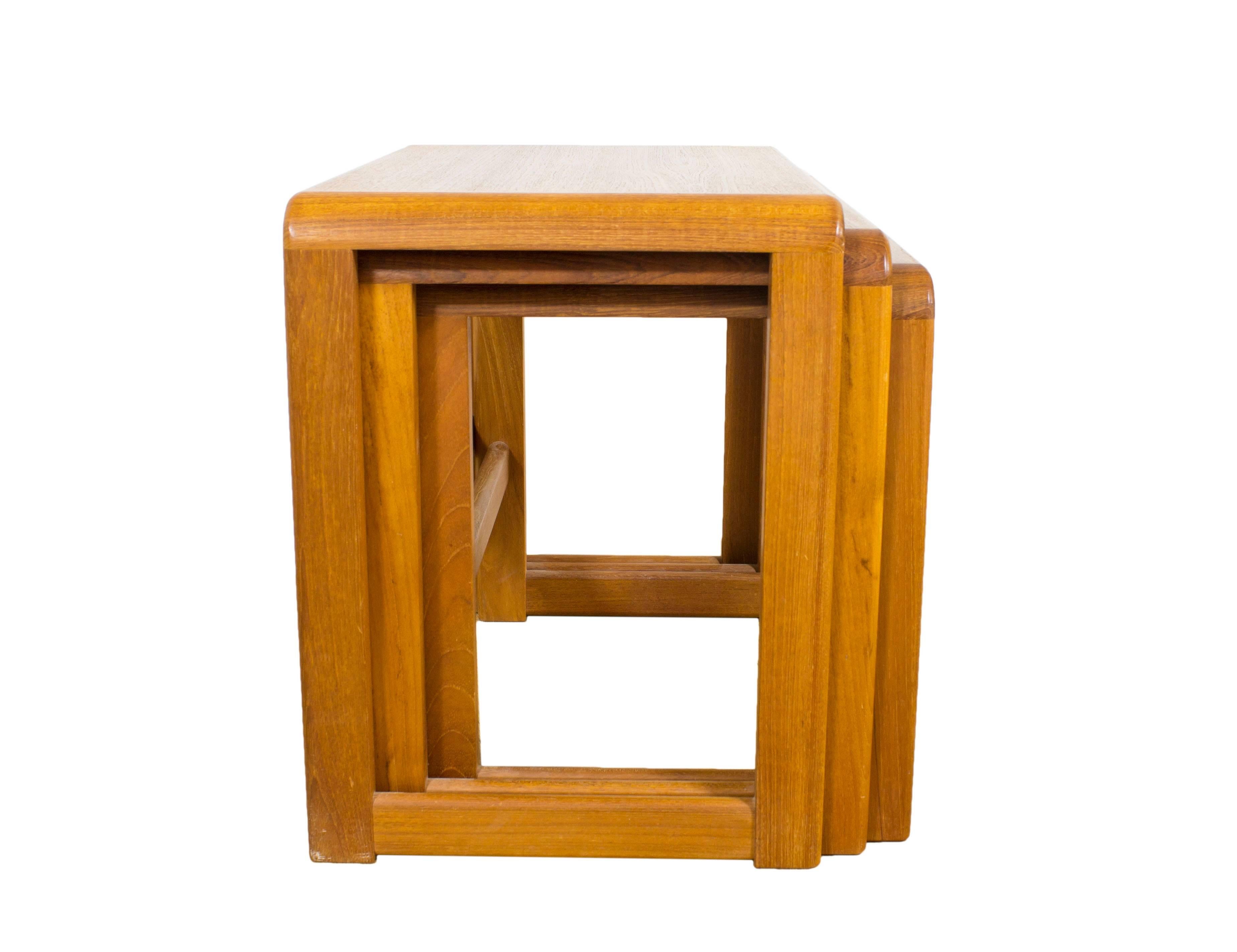 Beithcraft Teak Nested Tables Coffee Tables Eames G Plan Era Retro In Excellent Condition In Greater Manchester, GB