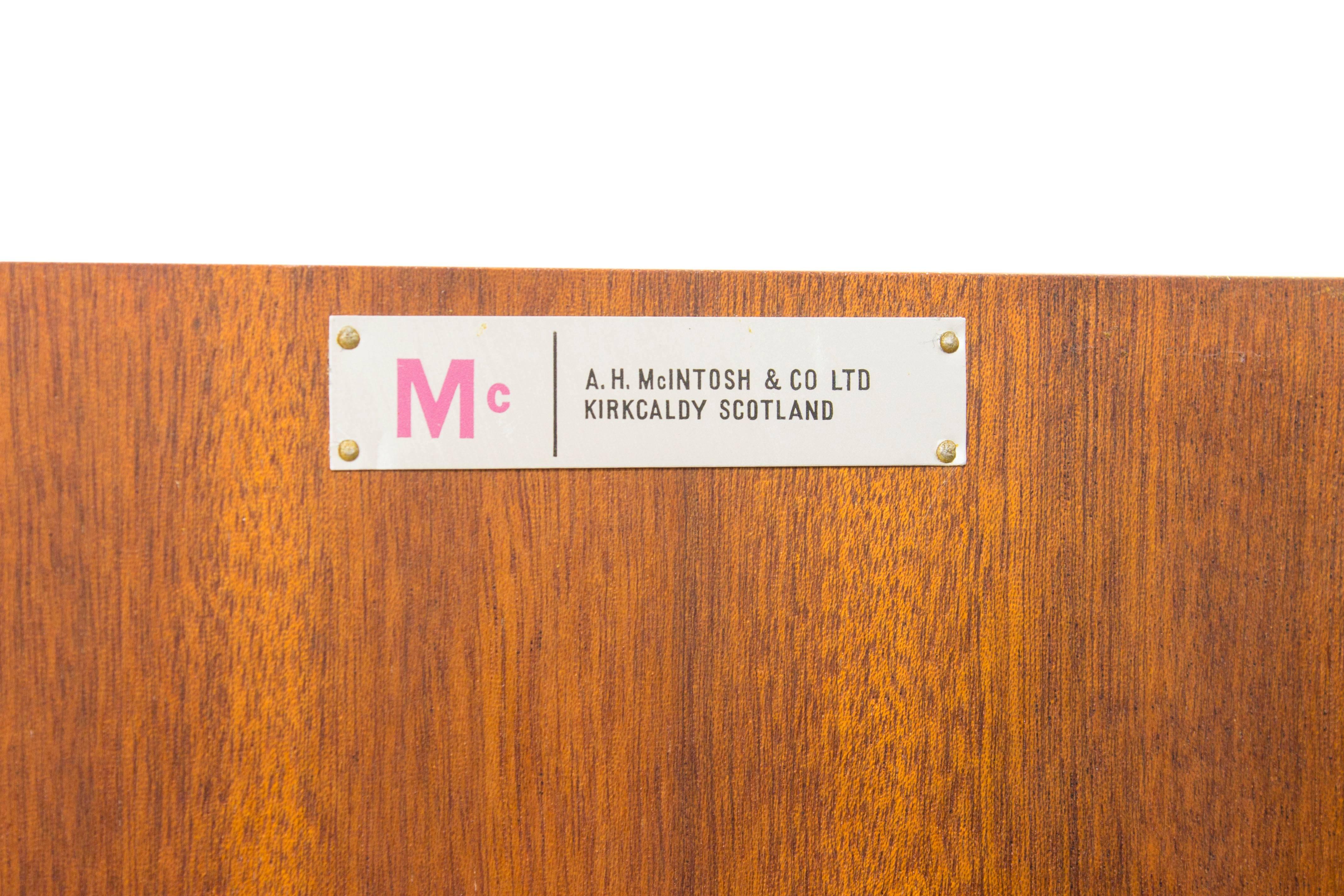 Macintosh of Kirkcaldy Teak Inset Handle Sideboard Storage Unit G Plan Eames Era For Sale 1