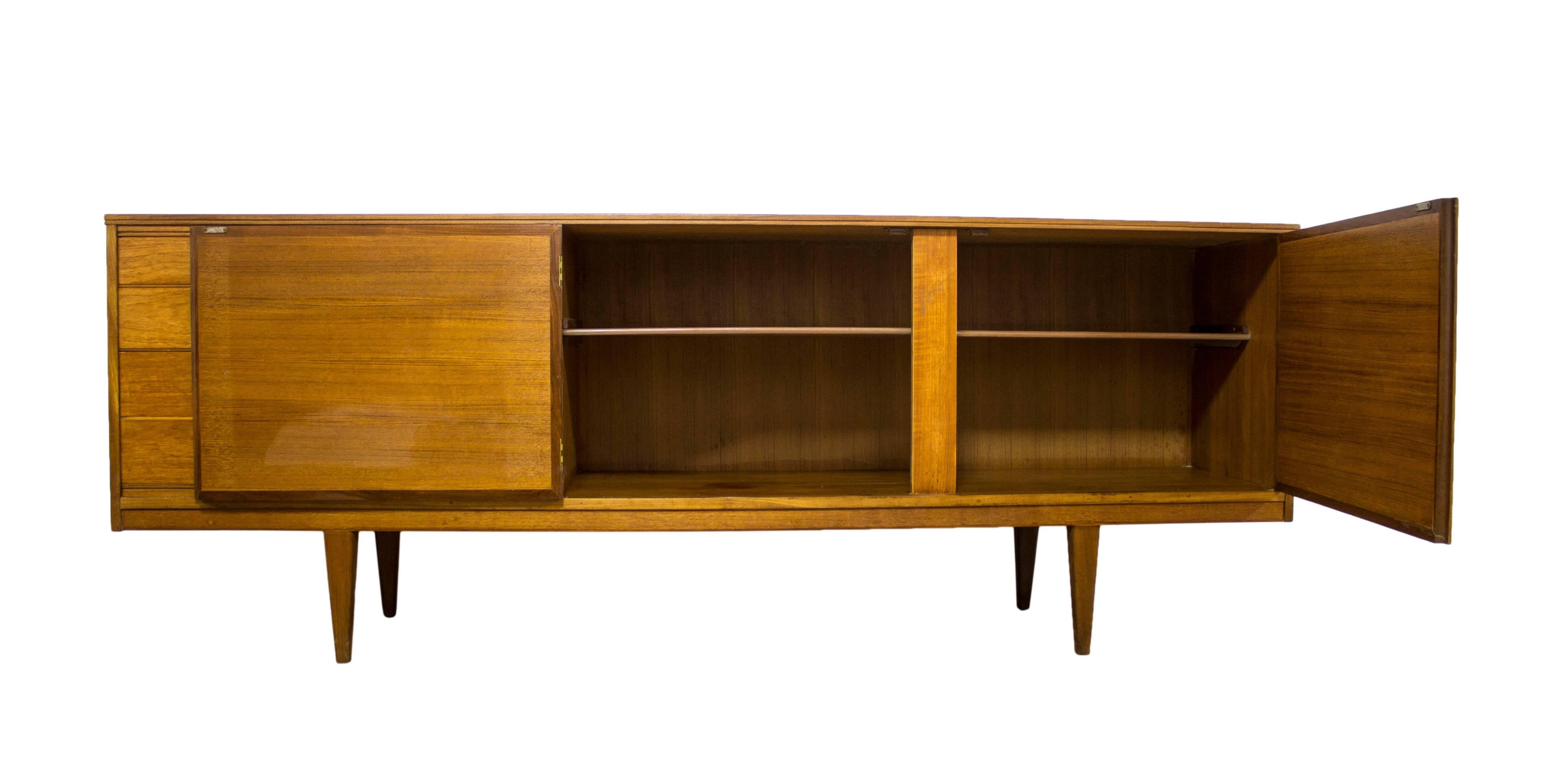 Mid-Century Modern Alfred Cox Teak Sideboard Credenza Media Unit G Plan Eames Era