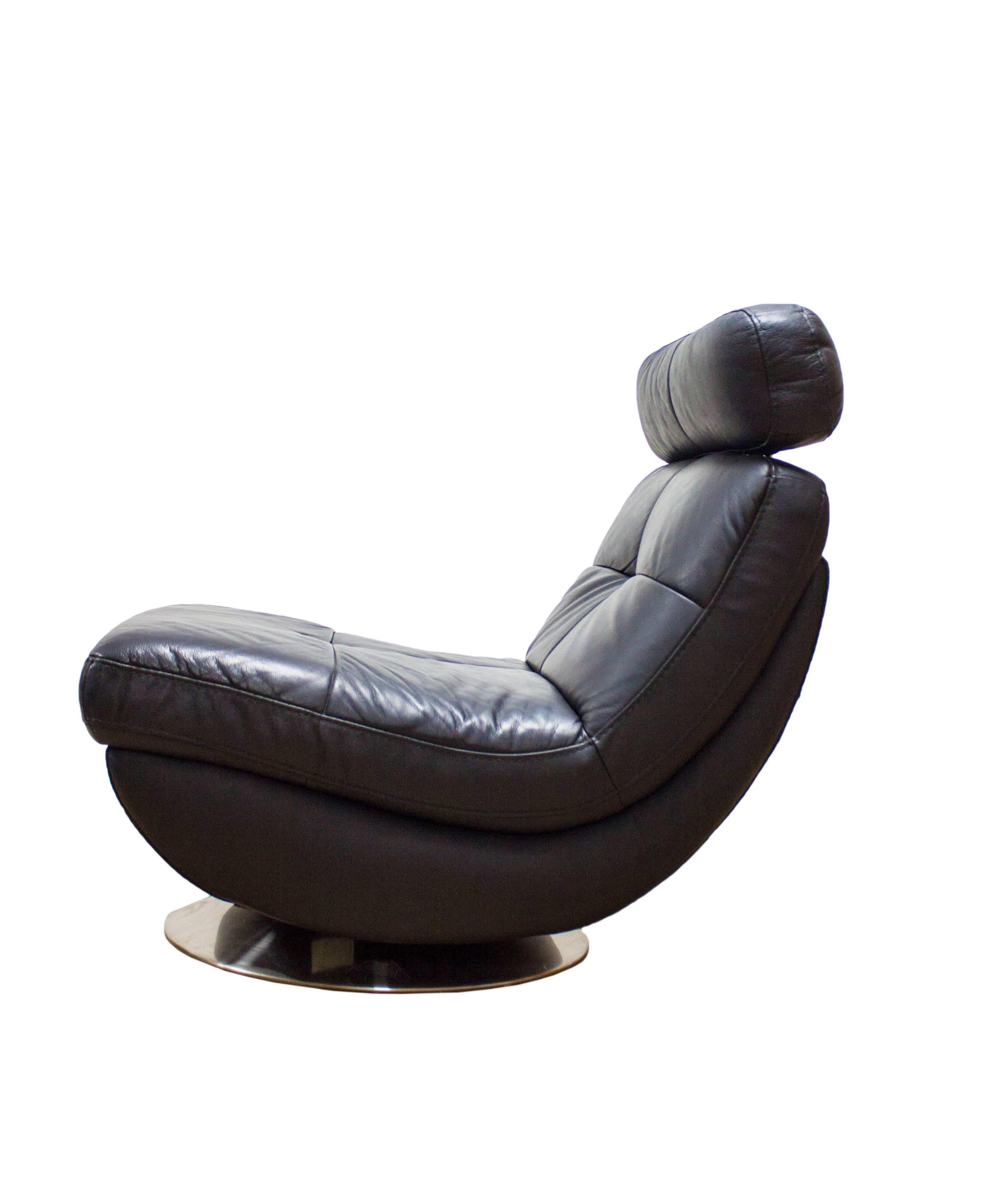 Leather Metropolitan Designer Armchair Easy Lounge Chair Retro Eames G Plan Era In Good Condition For Sale In Greater Manchester, GB
