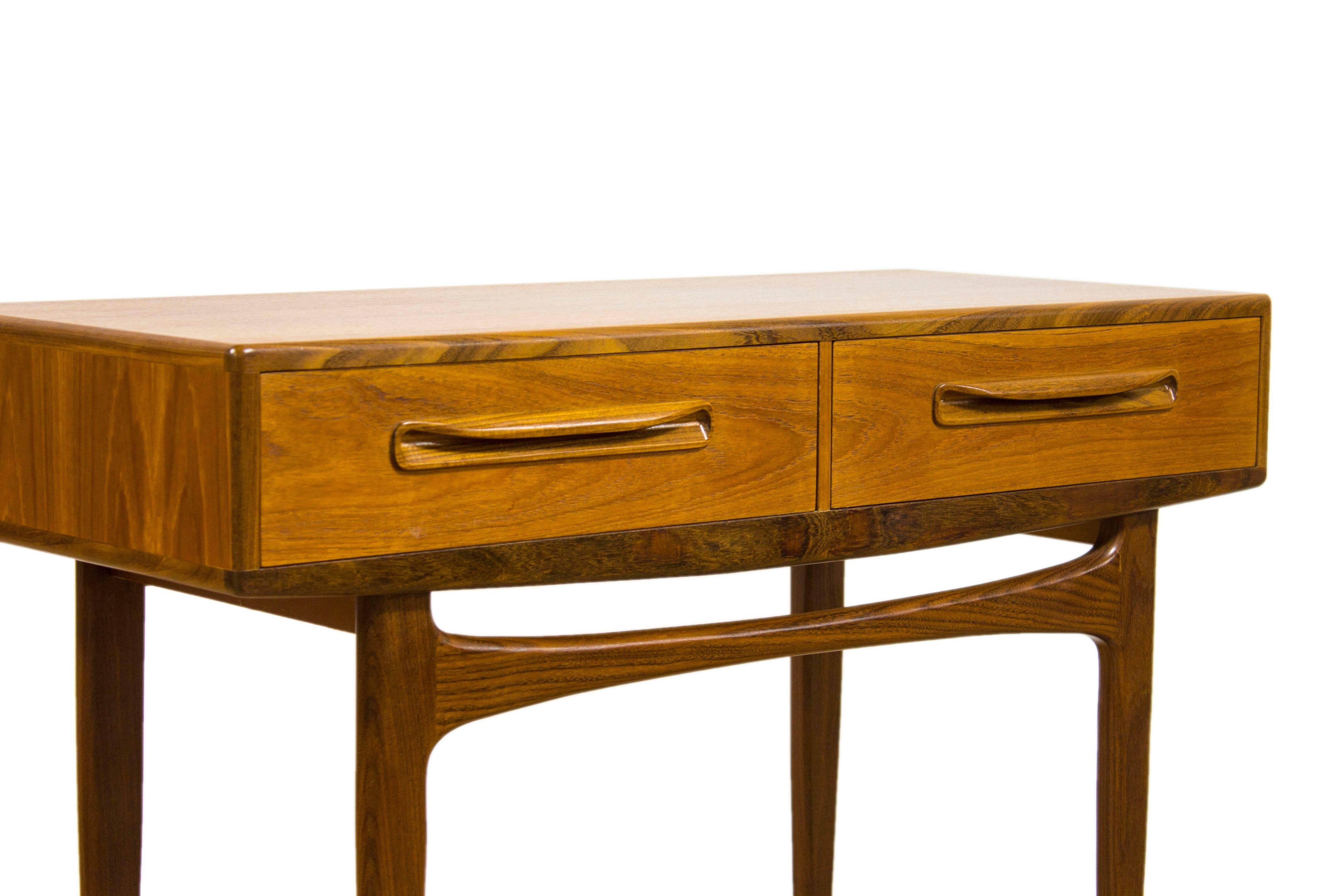Mid-Century Modern G Plan Fresco Teak Console Table Rare V B Wilkins Eames Era Mid-Century
