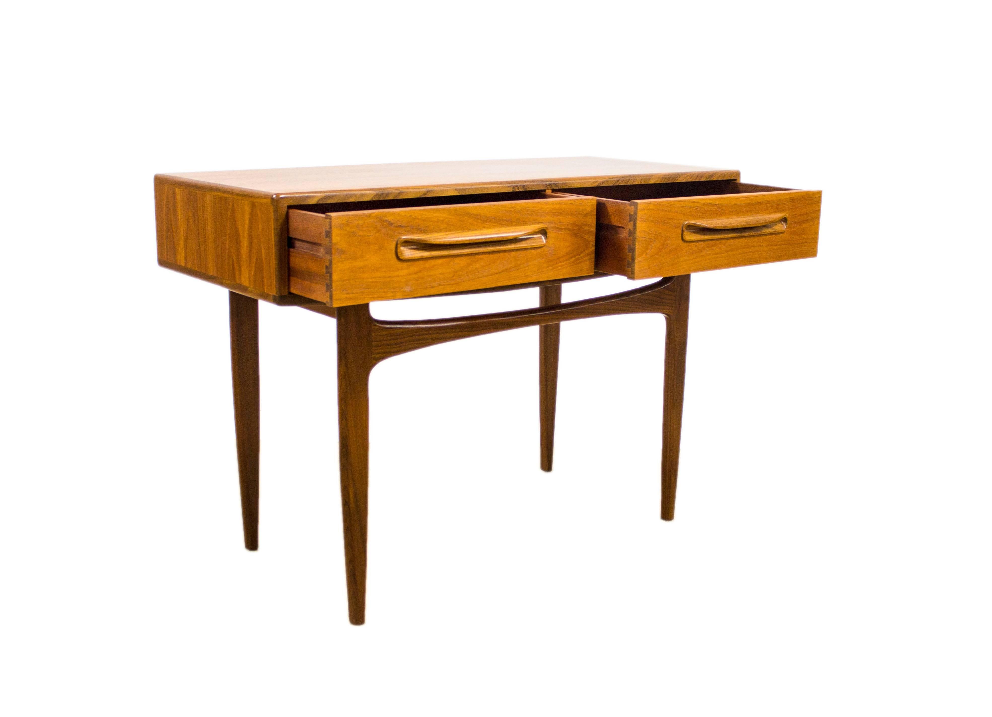 British G Plan Fresco Teak Console Table Rare V B Wilkins Eames Era Mid-Century
