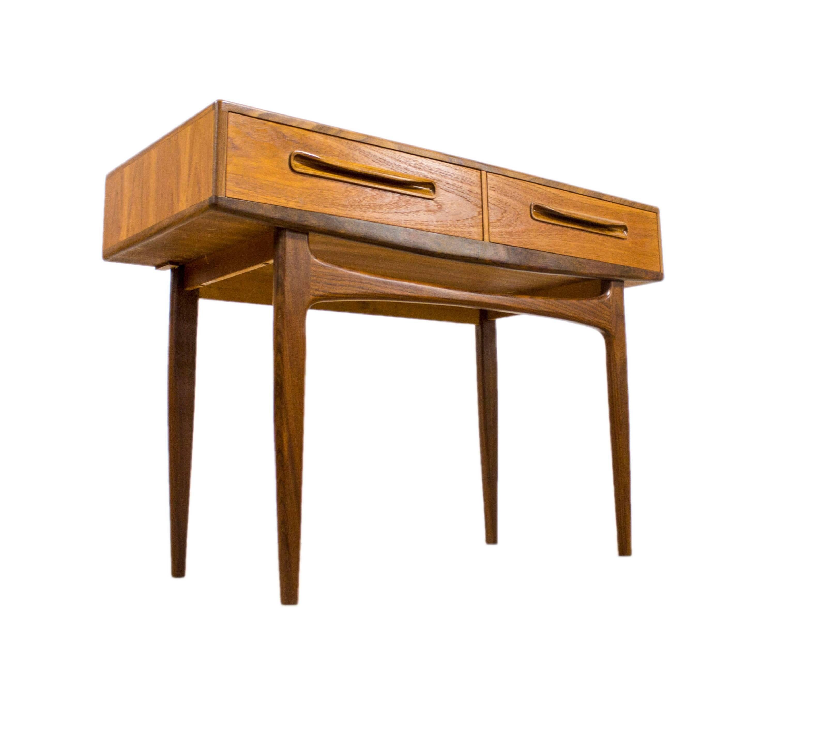 20th Century G Plan Fresco Teak Console Table Rare V B Wilkins Eames Era Mid-Century