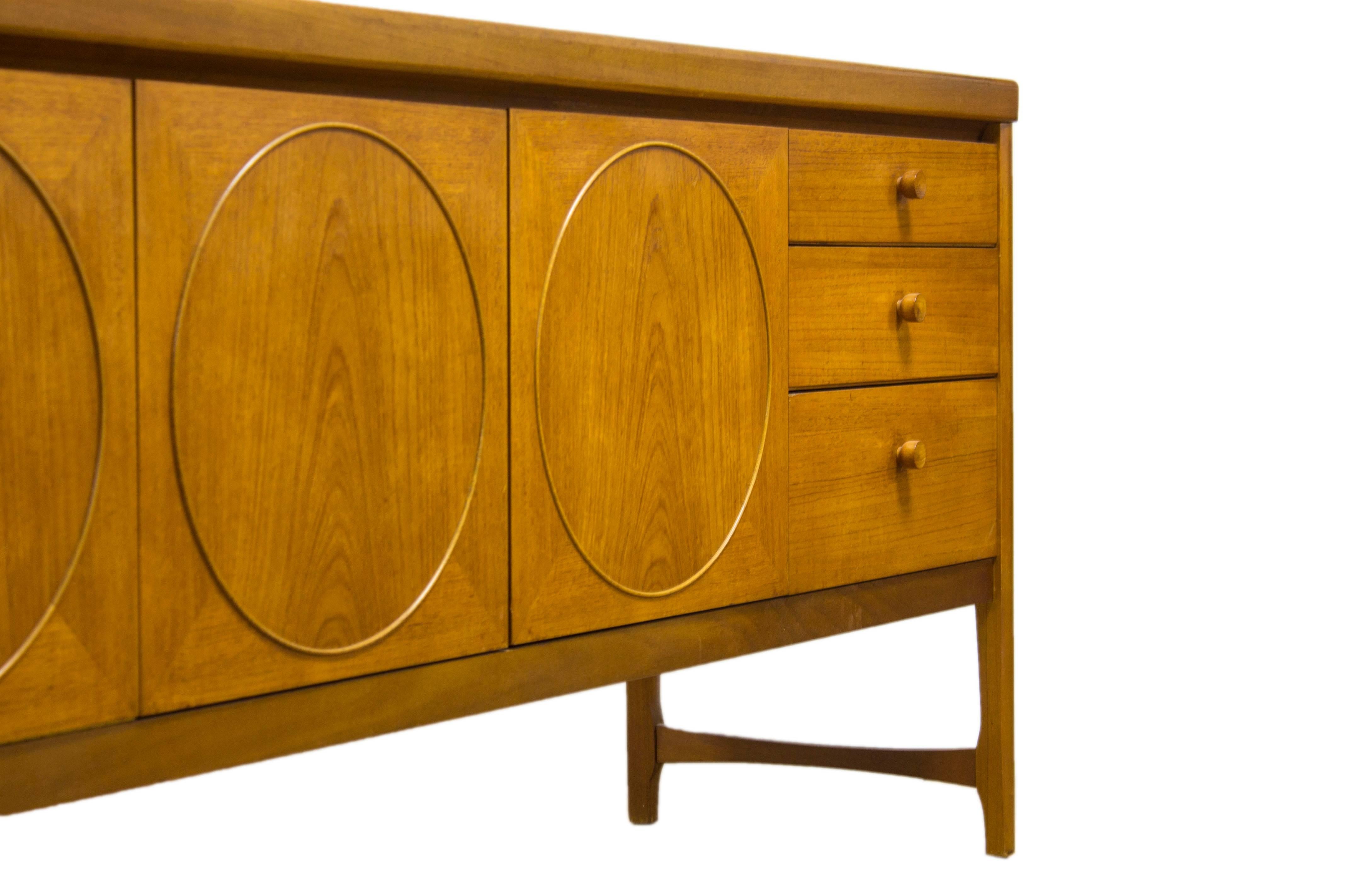 20th Century Nathan Circles Teak Mid-Century Sideboard For Sale