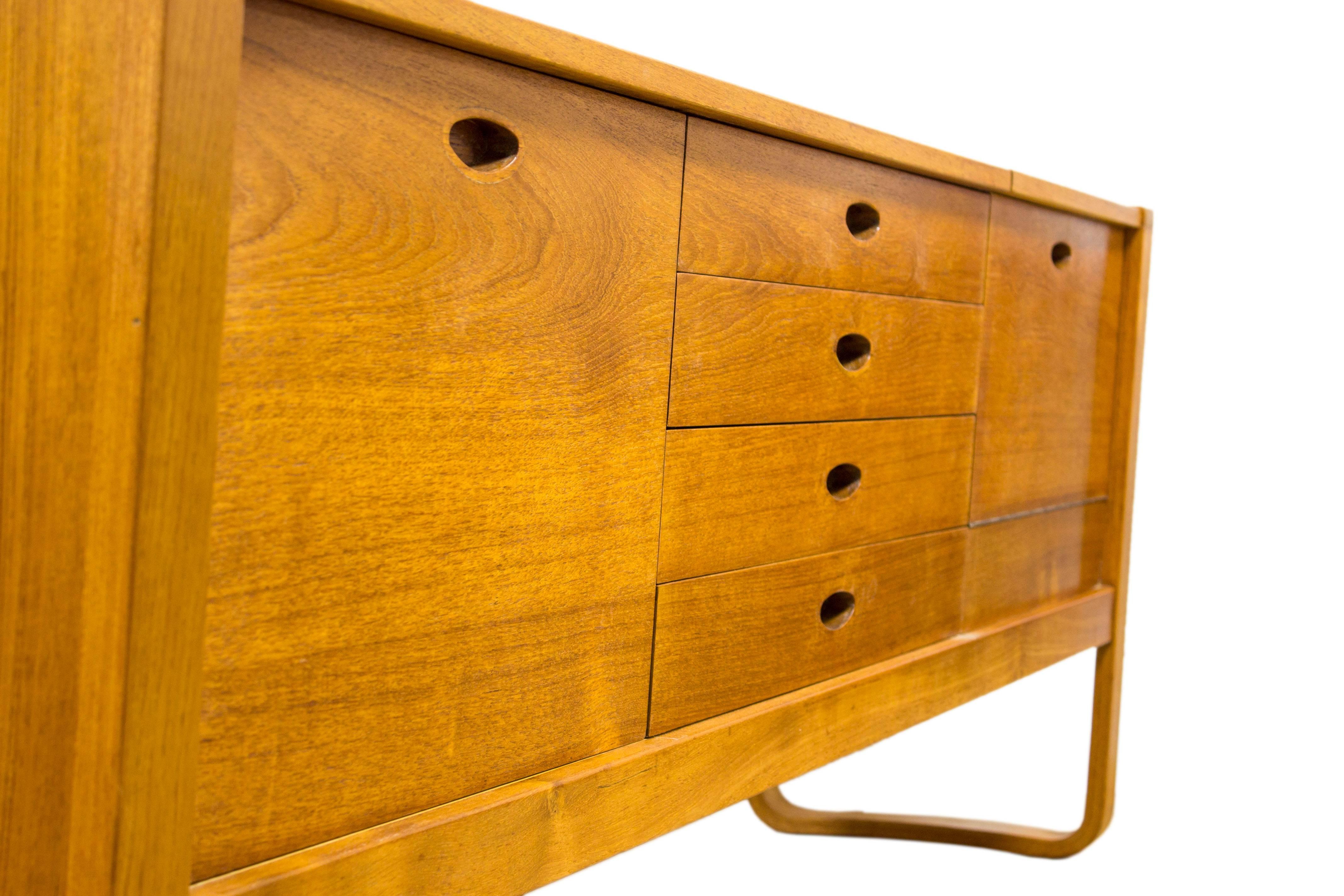 20th Century Gunter Hoffstead for Uniflex Teak Sideboard Credenza G Plan Eames Era For Sale