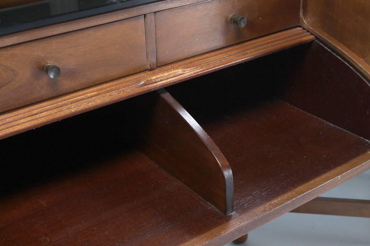 20th Century 1930s Angle Vanity Table and Its Occasional Table by Martinus Petersen For Sale