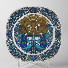 Christmas Plates in Glass by Artist Björn Wiinblad