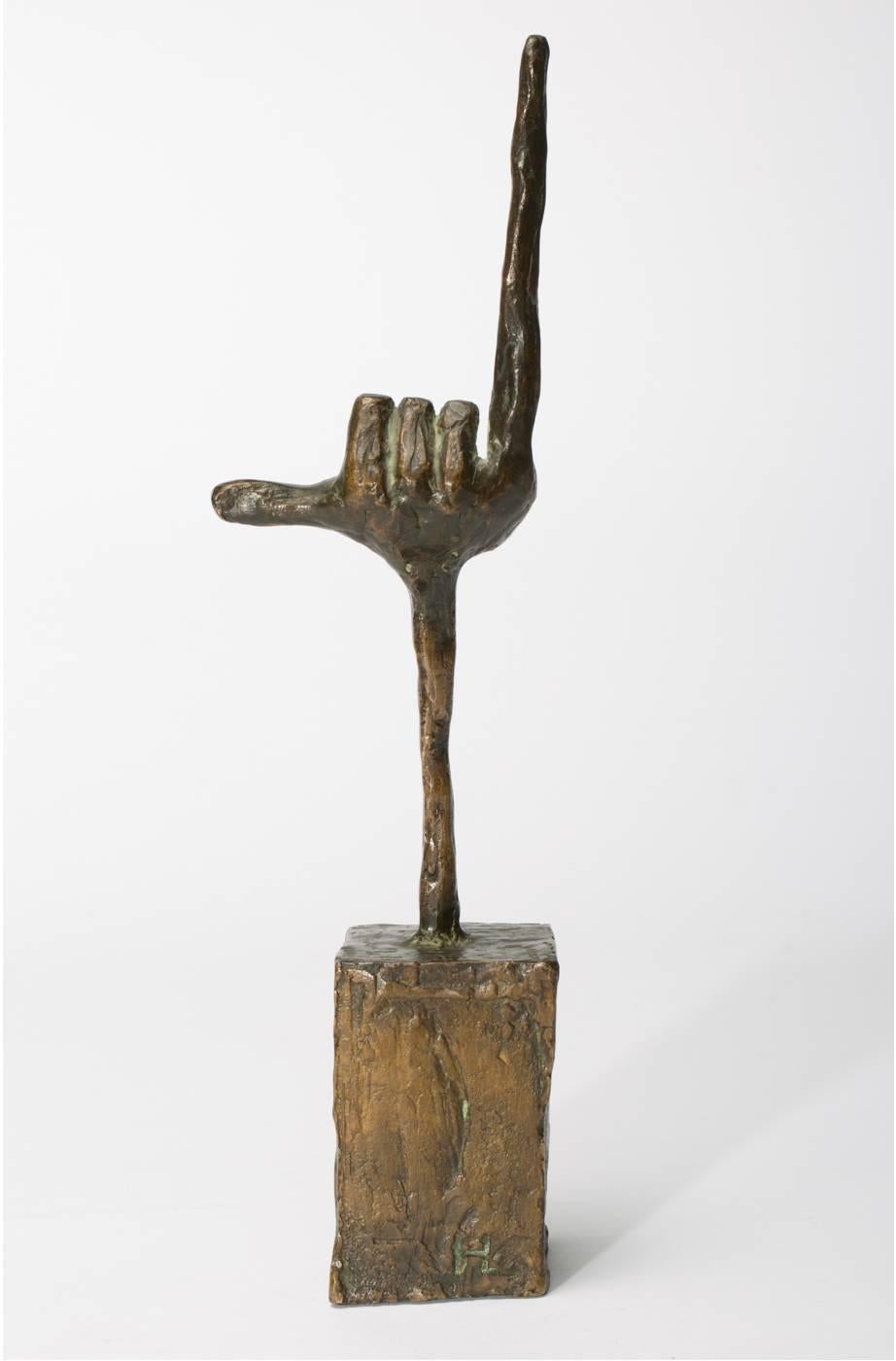 Hubert Löneke (1926-2011), bronze statue Klenkes, monogram HL on the back

The German sculptor Hubert Löneke studied at the Kunstakademie Düsseldorf, among others with Zoltan Székessy and Ewald Mataré, but worked mainly in Aix-la-Chapelle. He has