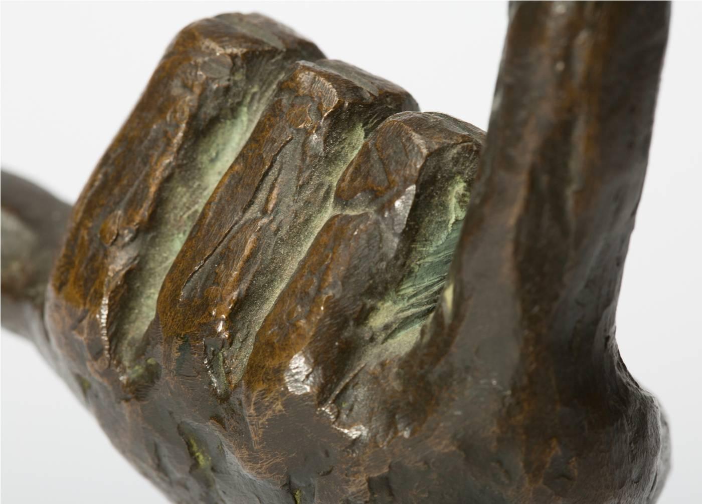 Danish Bronze Statue Klenkes by Hubert Löneke For Sale