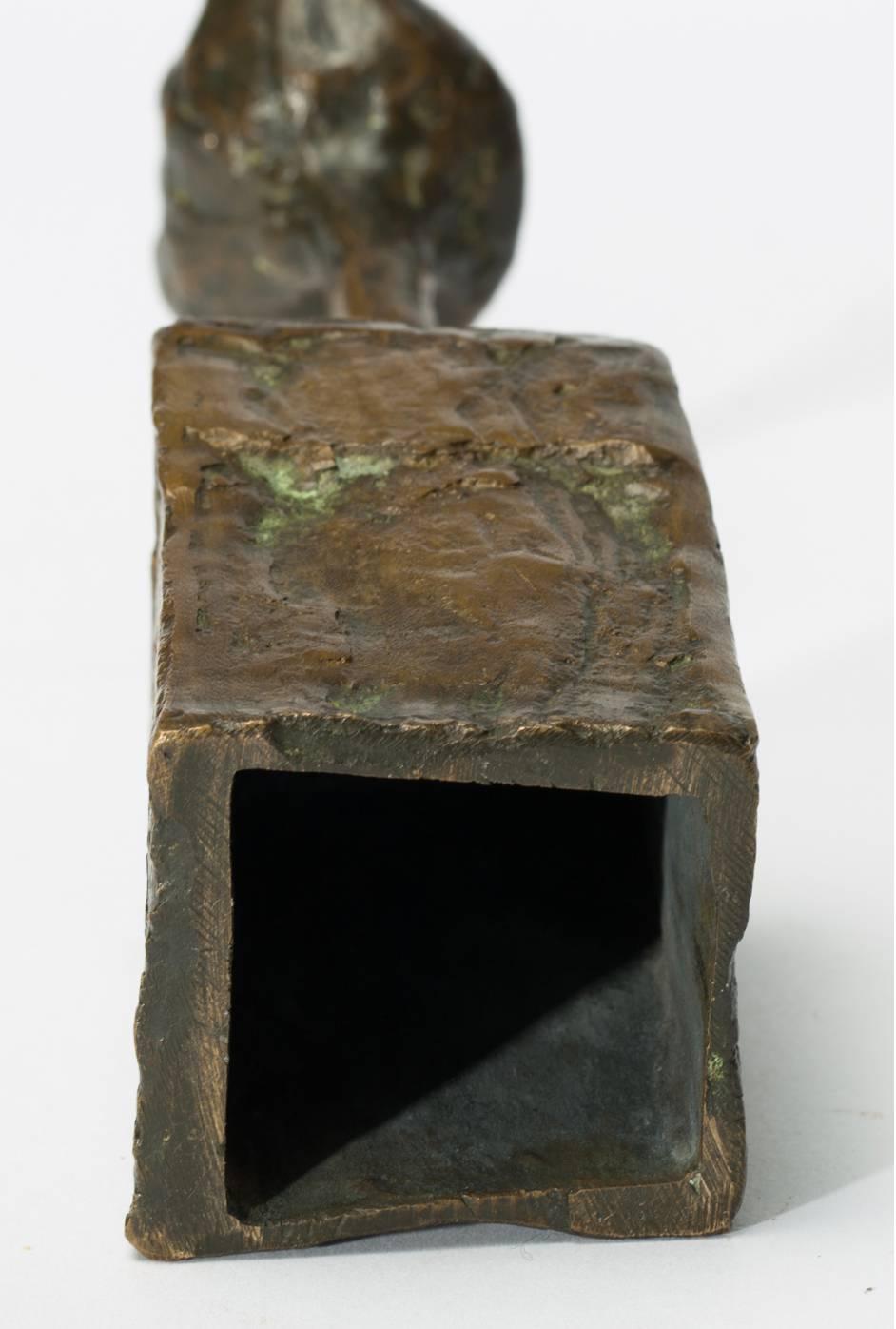 Bronze Statue Klenkes by Hubert Löneke In Good Condition For Sale In Brussels, BE