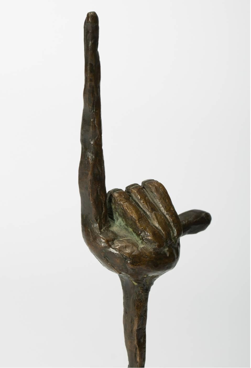 Mid-20th Century Bronze Statue Klenkes by Hubert Löneke For Sale