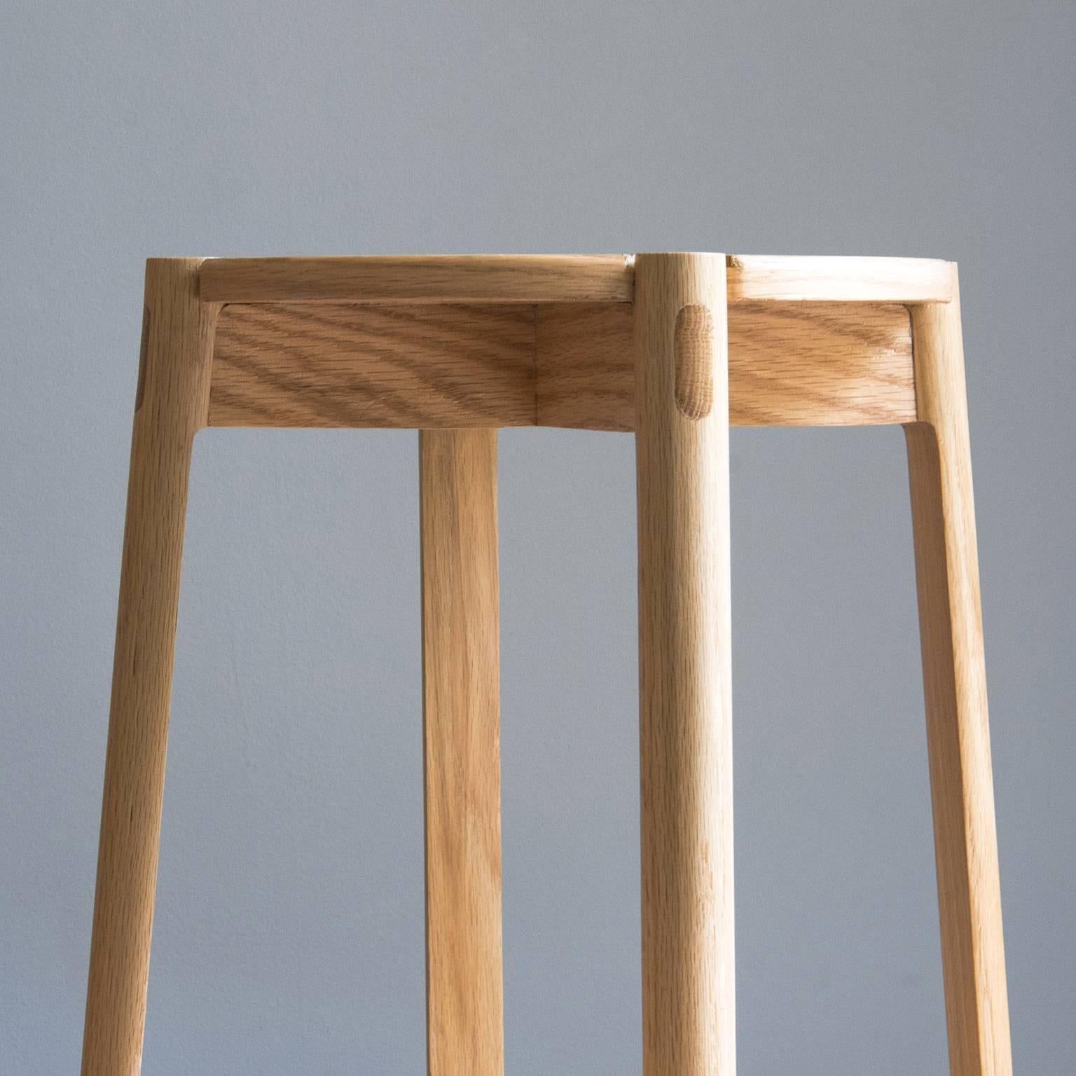Modern Contemporary Danish Style Wooden Stool For Sale