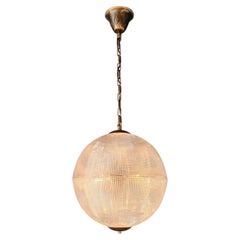 Art Deco Paris Street Lamp Style Prismatic Glass Globe Pendant Chandelier