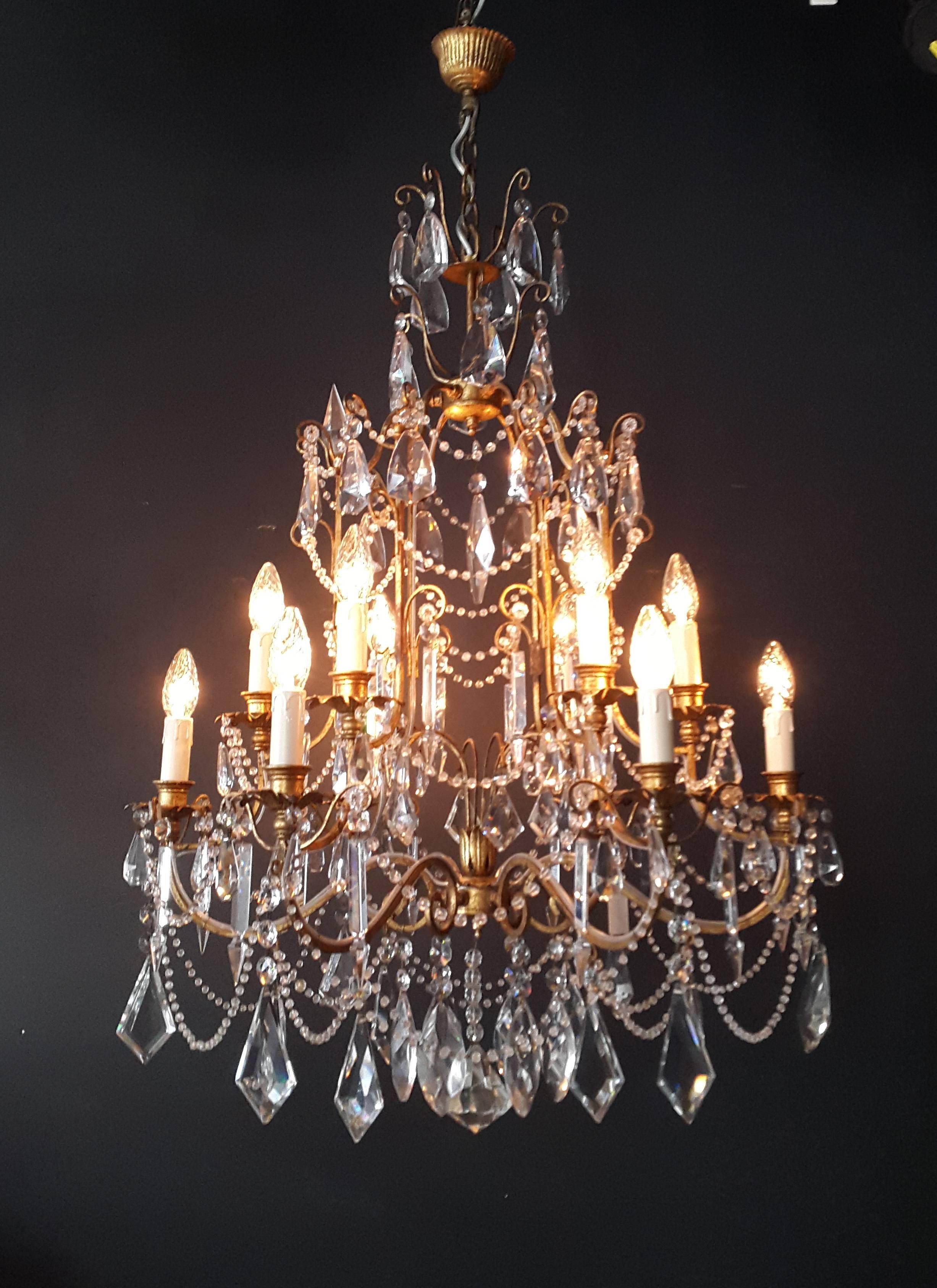 Antique Crystal Chandelier Antique Ceiling Lamp  1
